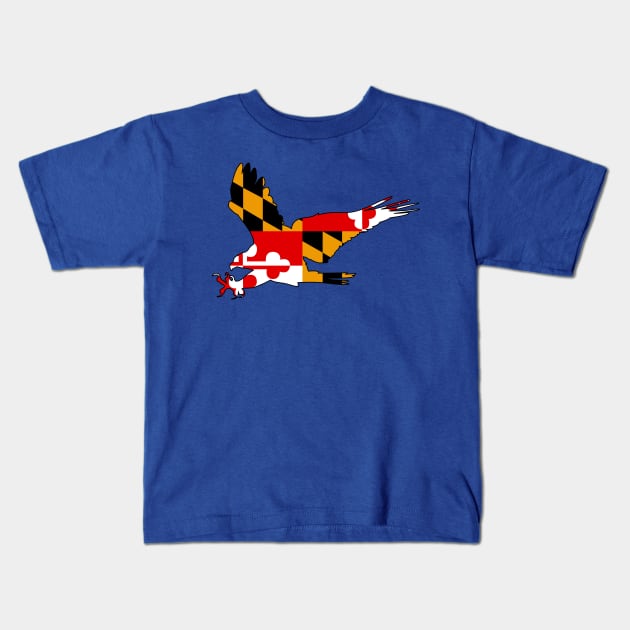 Osprey1: Flag Kids T-Shirt by ziafrazier